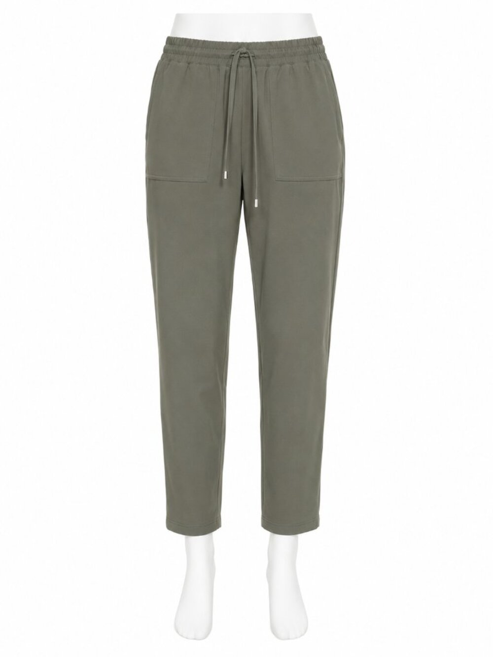 C By One Olive Green Wide Leg Pants Slinky Pull-On - Women's Petite Small
